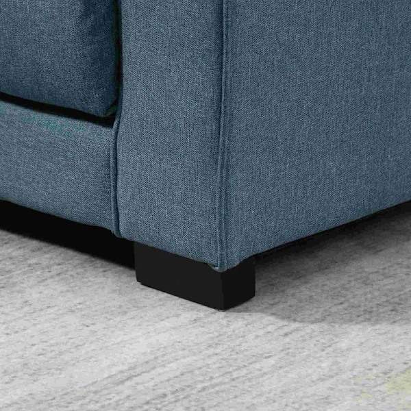 Rootz Bäddsoffa - Hopfällbar soffa - 2-sits Tyg soffa - Soffa - Med sovfunktion - Soffset - Blå -147,5 x 75 x 85 cm