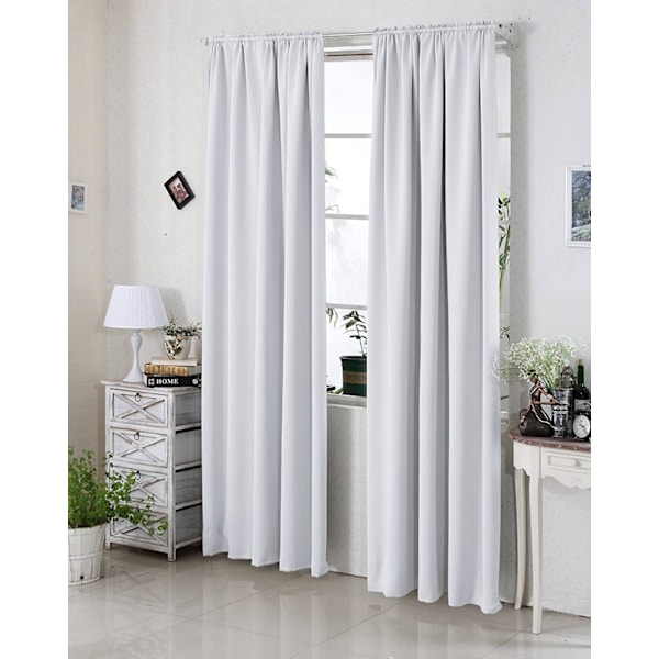 Rootz Premium mörkläggningsgardiner - Mörkläggningsgardiner - Värmeisolerade paneler - Bullerreducering - Energisparande - 135 cm x 245 cm