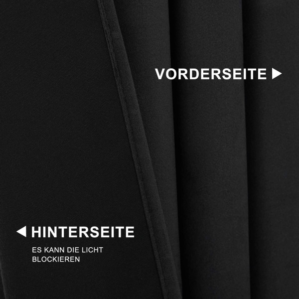 Rootz Luxury Velvet Mörkläggningsgardiner - Draperier - Fönsterbeklädnader - Ljusblockerande - Värmeisolering - Enkel installation - 140cm x 225cm/245