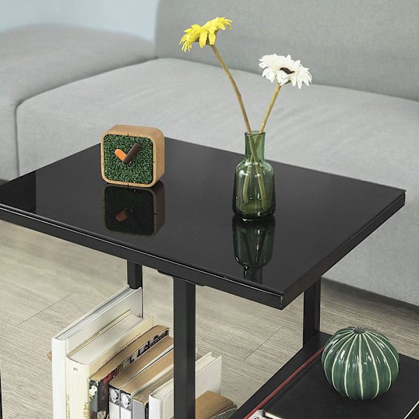 Rootz Sidebord - Sofabord - Stuebord med opbevaringshylde - B65 x D35 x H55cm