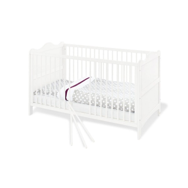 Rootz Nursery Set 'Florentina' - Cot Bed - Changing Unit - Convertible Design - Dimensioner: COT 146x76x85cm, skiftende enhed 130x77x101cm, garderobe