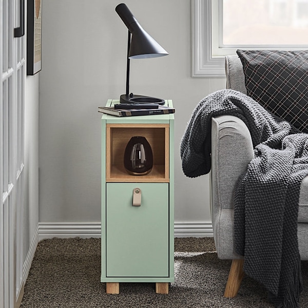 ROTZ SOFA SIDA TABLE - END TABLE - Sängbordet - 3 lådor för förvaring - Pine MDF Stabilitet - 24 x 60 x 60 cm