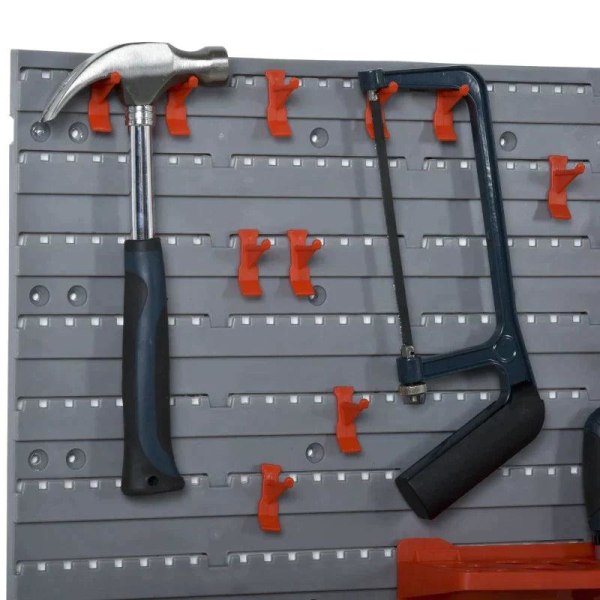Rootz Pegboard - Perforeret værktøjssæt - Væghylde - 44 stykker