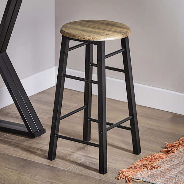 Rootz 5-delade matsalsset - Fällbart bord med 4 stolar - Kompakt matsalsset - Justerbar bordsstorlek - Platssnål design - MDF-fanerskiva - Metallram -
