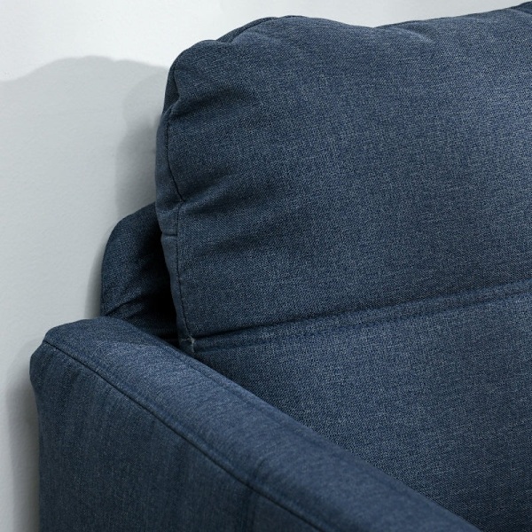 Rootz 2-sits soffa - Loveseat - Klädd soffa - Elegant design - 135L x 67W x 80H cm - Krämfärgad - Tyg i linne-look