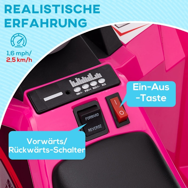 Rootz elektrisk fyrhjuling för barn - ATV för barn - Elfordon för småbarn - Säker hastighet - Enkel användning - Långvarigt roligt - 70 cm x 41,5 cm x