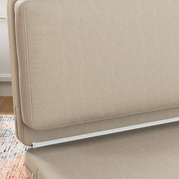 Rootz 2 -i -1 foldning hvilestol - gæstemadras - doven sofa - maksimal komfort - 120W x 80d x 75H cm (stol), 120W x 275d x 10H cm (seng) - brun