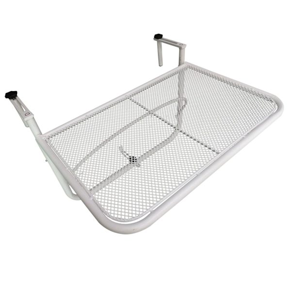 Rootz Hängbord för balkong - Vit - Metall - 23,62 cm x 22,2 cm x 17,71 cm