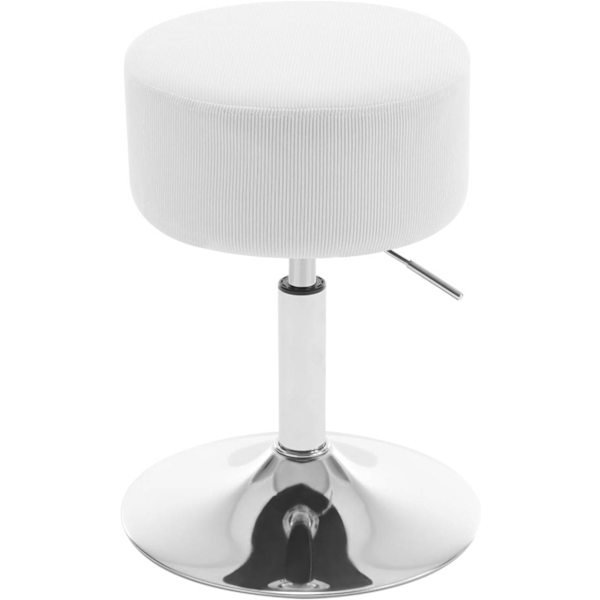Rootz Corduroy justerbar svängbar pall - Sminkstol - Möbelsittplatser - Andningsbar sits - 33,5 cm x (52-67 cm) x 33,5 cm