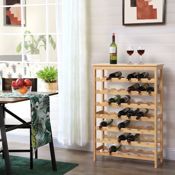 Rootz bambus vinreol - vinholder - spiritusbeholder - miljøvenlig - 29 cm x 66 cm x 99,5 cm
