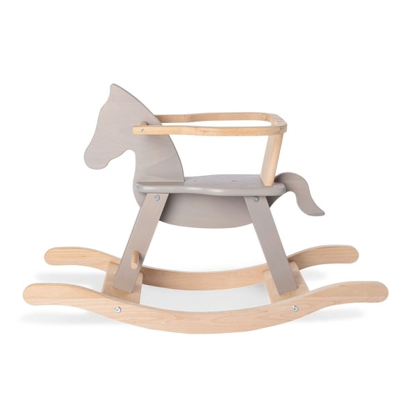 Rootz keinuhevonen Pinolino - Puinen rokkari - Lasten kyyti - Massiivipyökkipuu - 86cm x 31cm x 58cm