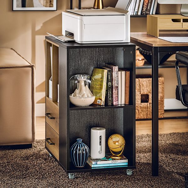 Rootz arkivskåpsvagn med 6 fack - Office Organizer - Dokumentförvaring - MDF & PB Material - 60cm x 75cm x 40cm