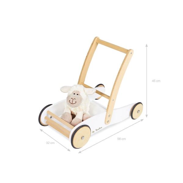 Rootz Learning Walker 'Uli' - Baby Walker - Toddler Pushcart - Justerbar bromsning - 56 cm x 32 cm x 45 cm