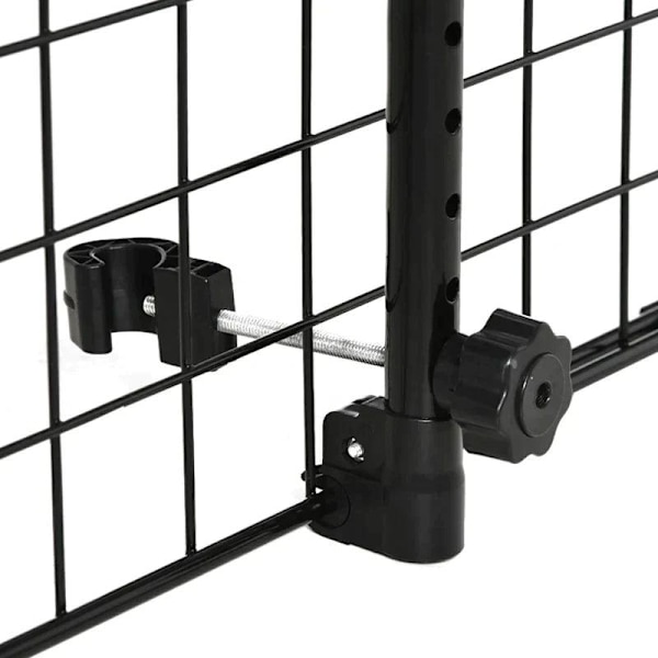 Rootz Dog Guard - Car Universal - Justerbar Trunk Grid Divider - Metall - Svart - (91-152) x 30 cm