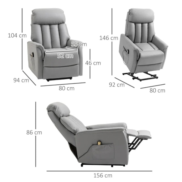 Rootz ståstol - Avslappningsstol - TV-stol - Inklusive kabelfjär