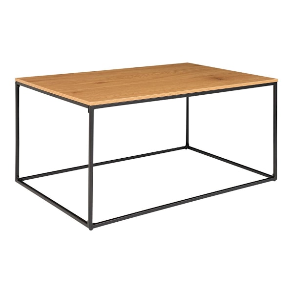 Rootz Vita soffbord - Slank mittstycke - Modernt bord - Oak -Look Finish - Stabil metallram - 60 cm x 90 cm x 45 cm