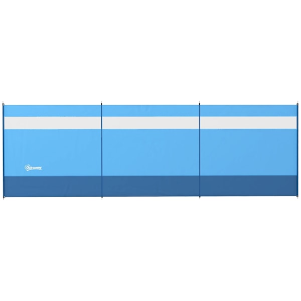Rootz Mobile Foldble Camping Windbreak - Tietosuoja -näyttö - Tuulensuojaus - Helppo asennus - 440 cm x 140cm - Sisältää kantolaukut ja teräspylväät