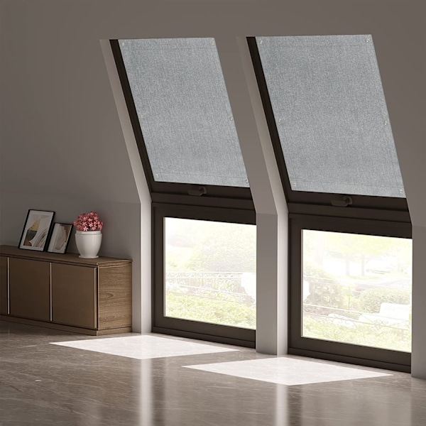 Rootz Skylight pimennysverho - Kauko-imukupit - Läpinäkymätön kangas - 100 % aurinkosuoja - Polyesteri - Helppo koota - Valittavissa oleva koko