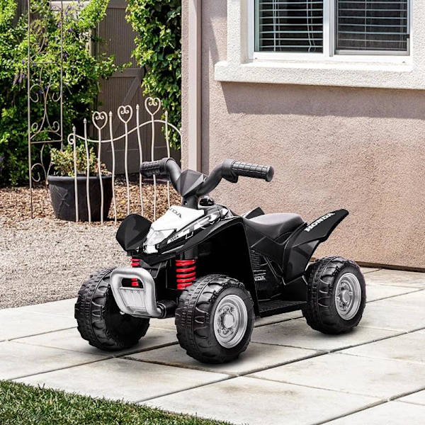 Rootz Children's Quad - Elektrisk Quad - Children's Electric Quad - 2,8 Km/t - Led-forlygte - Til 1,5-3 år Børn - Pp/Metal - Sort - 65,5 x 38,5 x 43,5