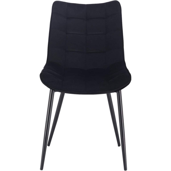 Rootz 8 ruokapöydän tuolin setti - Velvet-istuin - Metalliset jalat - Mukava ja ergonominen - Kestävä ja pitkäikäinen - Lattian suojaus - 85,5 cm x 46