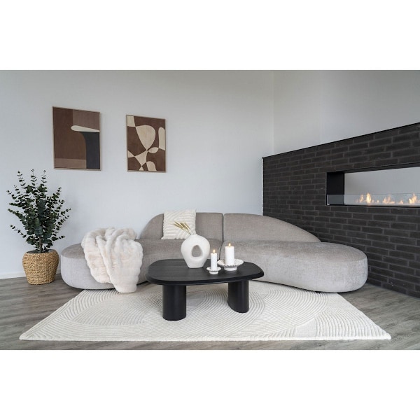 Rootz Hand Tufted Rug - Norsunluu matto - Beige -villamato - Ylellinen lämpö - 160 cm x 230cm x 1cm