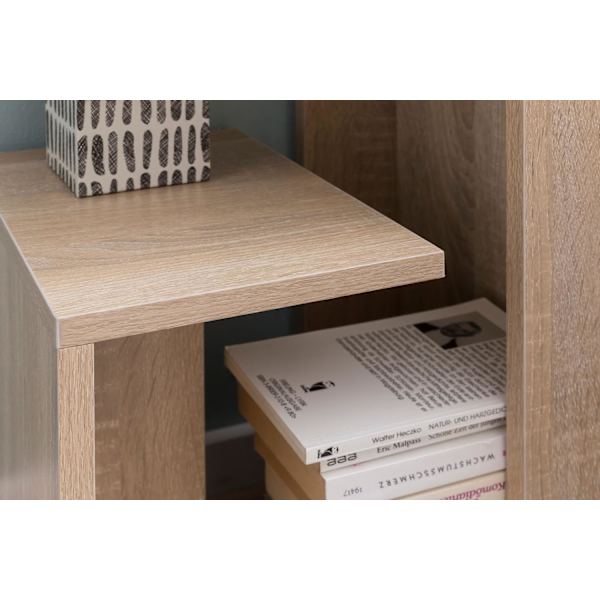 Rootz Sidobord 35x29,5x60 cm Trä Sonoma Design Sidobordssoffa - Soffbord litet modernt - Litet soffbord fyrkantigt - Soffbord högt - Smalt bord vardag