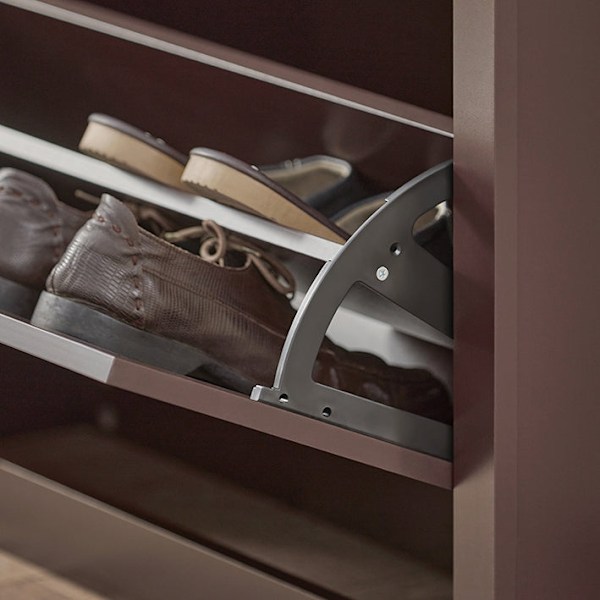 Rootz Shoe Cabinet Organizer - Skoställ - Skoförvaring - Inkluderar extra fack - 80 cm x 110 cm x 24 cm - MDF-material