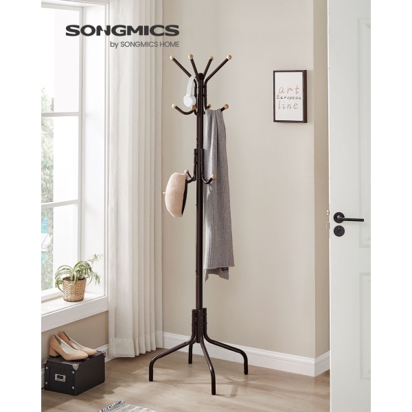 Rootz Brown Steel Klädhängare - Klädställ - Garderobsarrangör - Heavy Duty - 55cm x 55cm x 180cm