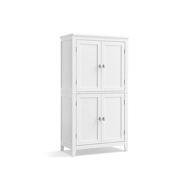Rootz Classic White Badrumsskåp - Förvaringsenhet - MDF-möbler - Rymlig design - Enkel montering - 30cm x 60cm x 110cm
