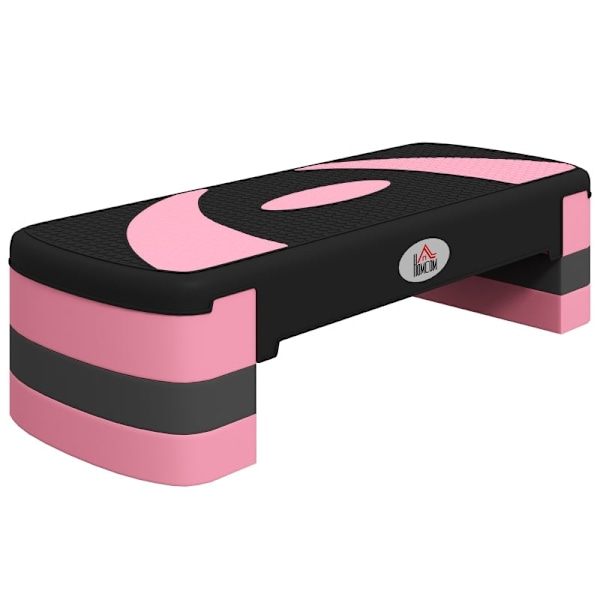 Rootz Aerobic Stepper - Fitness Step Platform - Konditionsträningsplattform - Justerbara höjder - Stötdämpande - 80cm x 31cm x 20cm