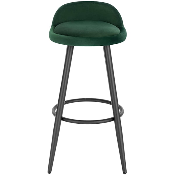Rootz Velvet Bar Pall - Bänkpall - Justerbar Barstol - Stabil och hållbar - Överlägsen komfort - Justerbara fotkuddar - 37,5 cm x 34 cm x 78,5 cm