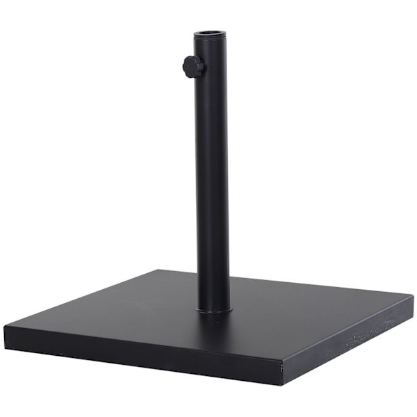 Rootz Parasol Stand Paraply Holder - Sort - Metal - 17,71 cm x 17,71 cm x 15,35 cm
