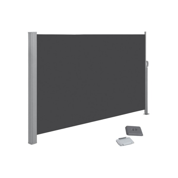 Rootz sidomarkis - Utdragbar sidomarkis - Roll-Up sidomarkiser - Garden Shade Solutions - Privacy Markiser - Vattentäta sidomarkiser - Antracit - 200