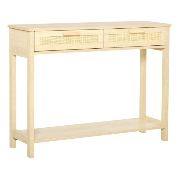 Rootz Console Table - Side Table - Bedroom Console Table - 2 Drawers - Sideboard Entrance - 100 x 30 x 76 cm