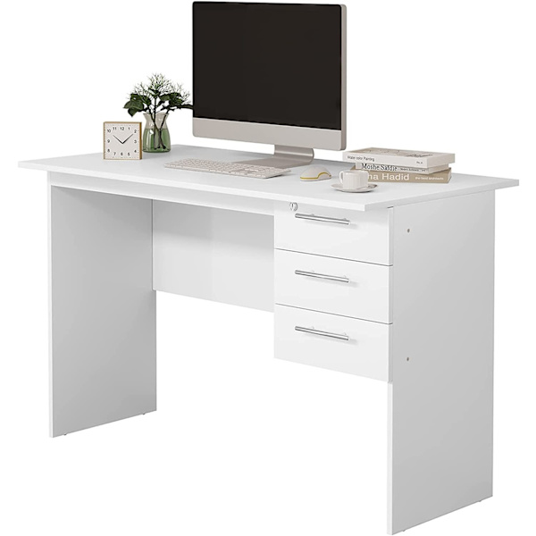 Rootz Kontorbord - Arbejdsstation - Computerbord - Rigelig opbevaring - Holdbar konstruktion - Vandtæt - 120 cm x 75 cm x 59 cm