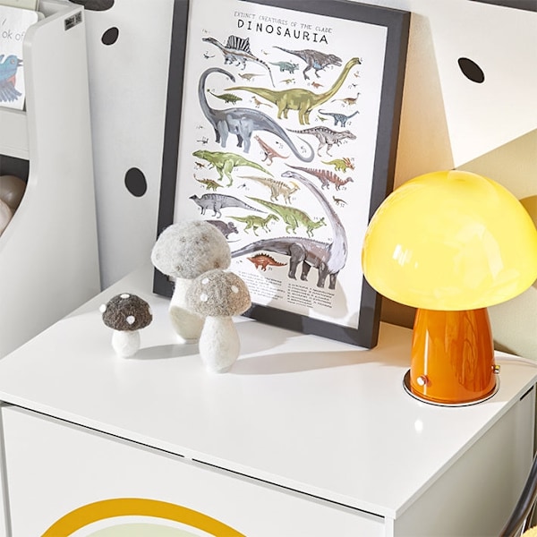 Rootz Legetøjskiste - Legetøjskasse - Opbevaringsboks til børn - Robust MDF-konstruktion - Børnevenlig Højde - Store rum - 62cm x 44cm x 40cm