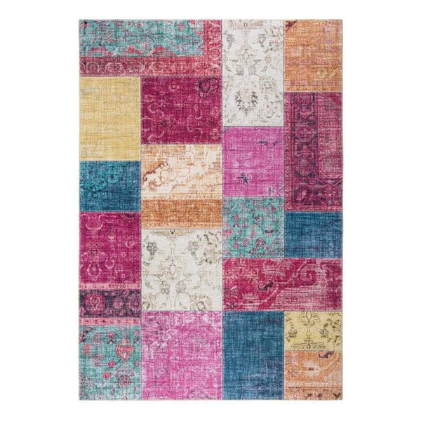 Rootz Matta - Lättskött korthårig matta - Inomhus och utomhus - Hem - Vardagsrum - Multi - 230 x 160 x 0,7 cm
