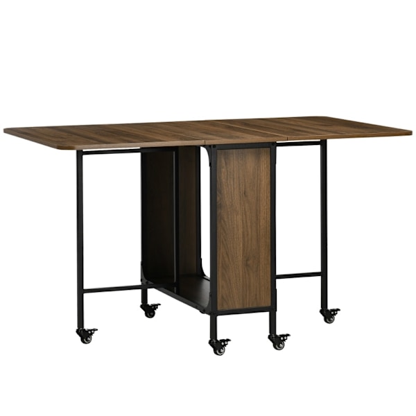 Rootz Mobile Kokoontaittuva pöytä - Tilaa säästävä ruokapöytä - Monipuolinen taitettava pöytä - Tyylikäs muotoilu - 130cm x 80cm x 74cm - Lastulevy ja