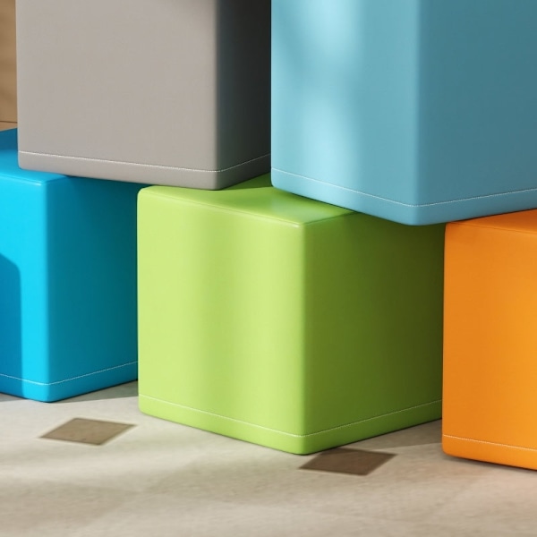 Rootz Soft Building Block Set - Skumblock - Pedagogisk leksak - Balans & koordinationsutveckling - 20cm x 20cm x 20cm