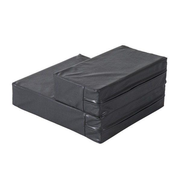 Rootz Dyretrappemåtte - Sort - Læder, Skum - 26,38 cm x 15,35 cm x 3,94 cm