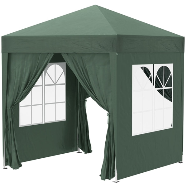 Rootz 2x2m hopfällbart lusthus - Paviljong - Öltält - Snabbinstallation - UV-skydd - Hög stabilitet - 2L x 2W x 2,4H m - Stål & Oxford-tyg