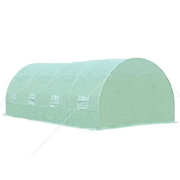 Rootz Foil Greenhouse - Tomaattikasvihuone - Tunnelikylmäkehys - Kasvihuone - Tomaattifoliokasvihuone - Vihreä - 590 X 300 X 200 CM