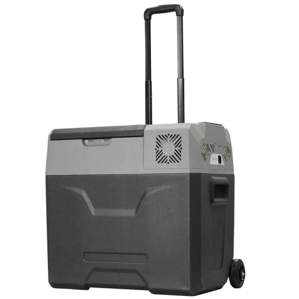 Rootz bilkøleskab - Køleboks - Touch Display - 2 hjul - Teleskophåndtag - Bilkøleskab - Aluminiumsplastik - Grå - 58,6L x 37,8W x 54,5H cm