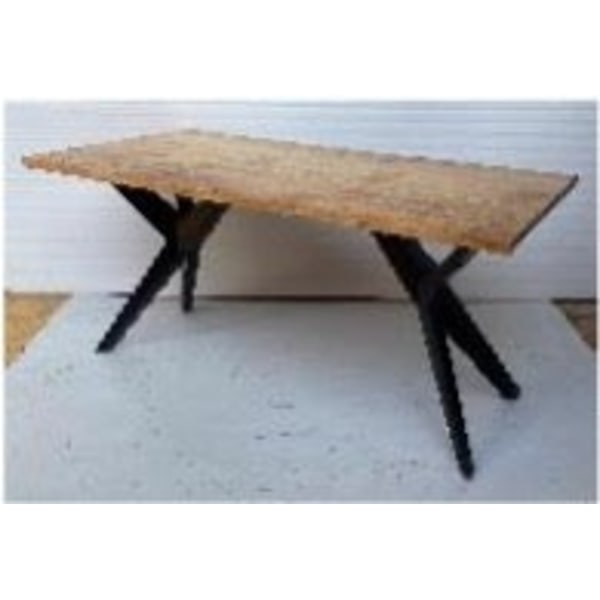 Rootz Massive Dining Table - Loft Style - Rectangular Table - Acacia Wood - Handcrafted & Unique - 200 cm x 100 cm x 76 cm