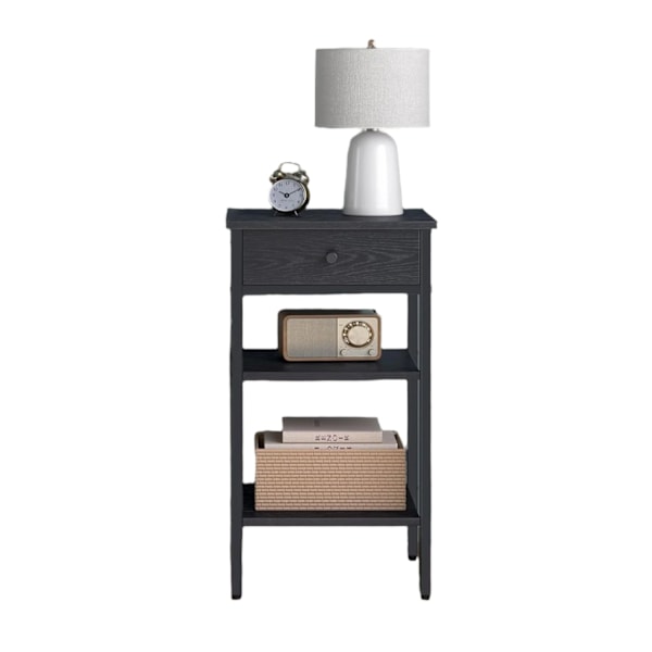 Rootz Bedside Bord - Side Bord - Skuffe & Rum - Rumbesparende design - 35,1 cm x 35,1 cm x 70,1 cm