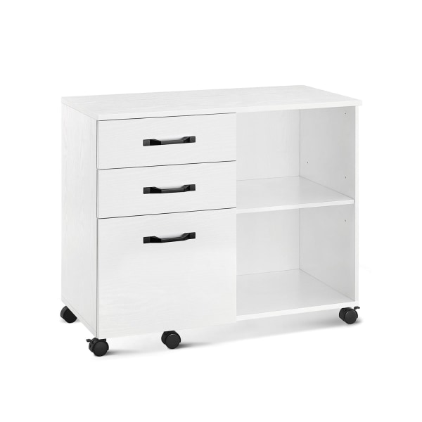 Rootz rullbehållare med träfiberfinish - Förvaringsvagn - Mobil organisering - Spånskiva och metallkonstruktion - 40 cm x 80 cm x 66 cm - 22,2 kg Vikt