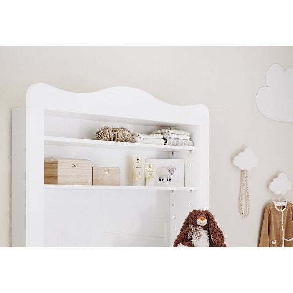 Rootz planteskole Florentina sæt - Tremmeseng - Pusleenhed - Ekstra bred opbevaring - Cabriolet seng - 146 cm x 76 cm x 85 cm