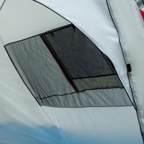 Rootz Campingtelt - Familietelt - Udendørs husly - Vandafvisende - 5,10 m x 2,40 m x 1,80 m