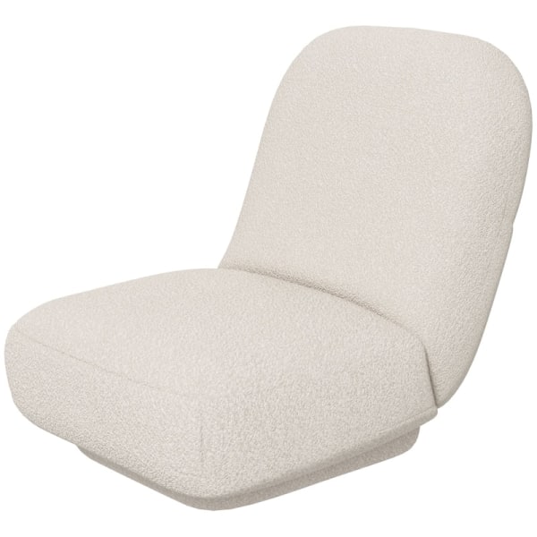 Rootz Floor Chair - Gaming Chair - Læsestol - Ultimativ komfort - Alsidig brug - Stilfuldt design - 56 cm x 76,5 cm x 66 cm - Lammeuldslook - Hvid