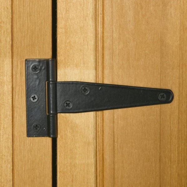 Rootz Haveskab - Haveskur - Redskabsskur - Redskabsskur med hylder - Asfalttag - Vindue - Gul + Grøn - 77 x 54,2 x 179 cm